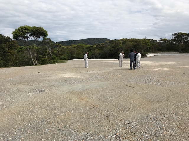 本部町グランド設置　366kwスパイラル工法の施工写真 3