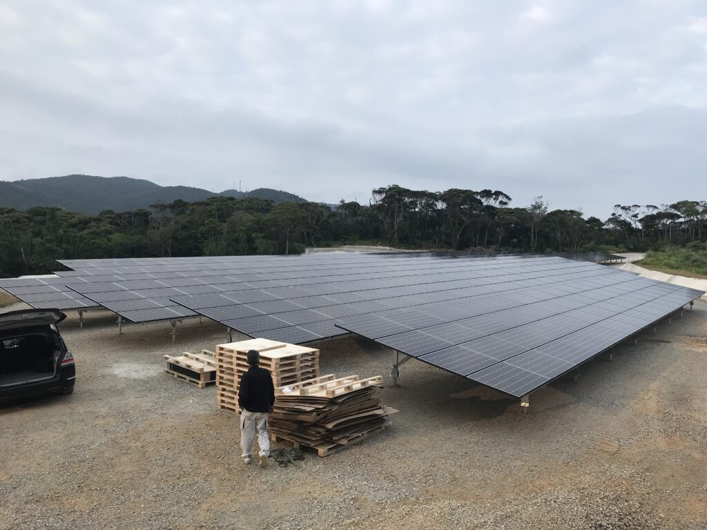 本部町グランド設置　366kwスパイラル工法の施工写真 12